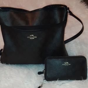 Coach bag and wallet combo